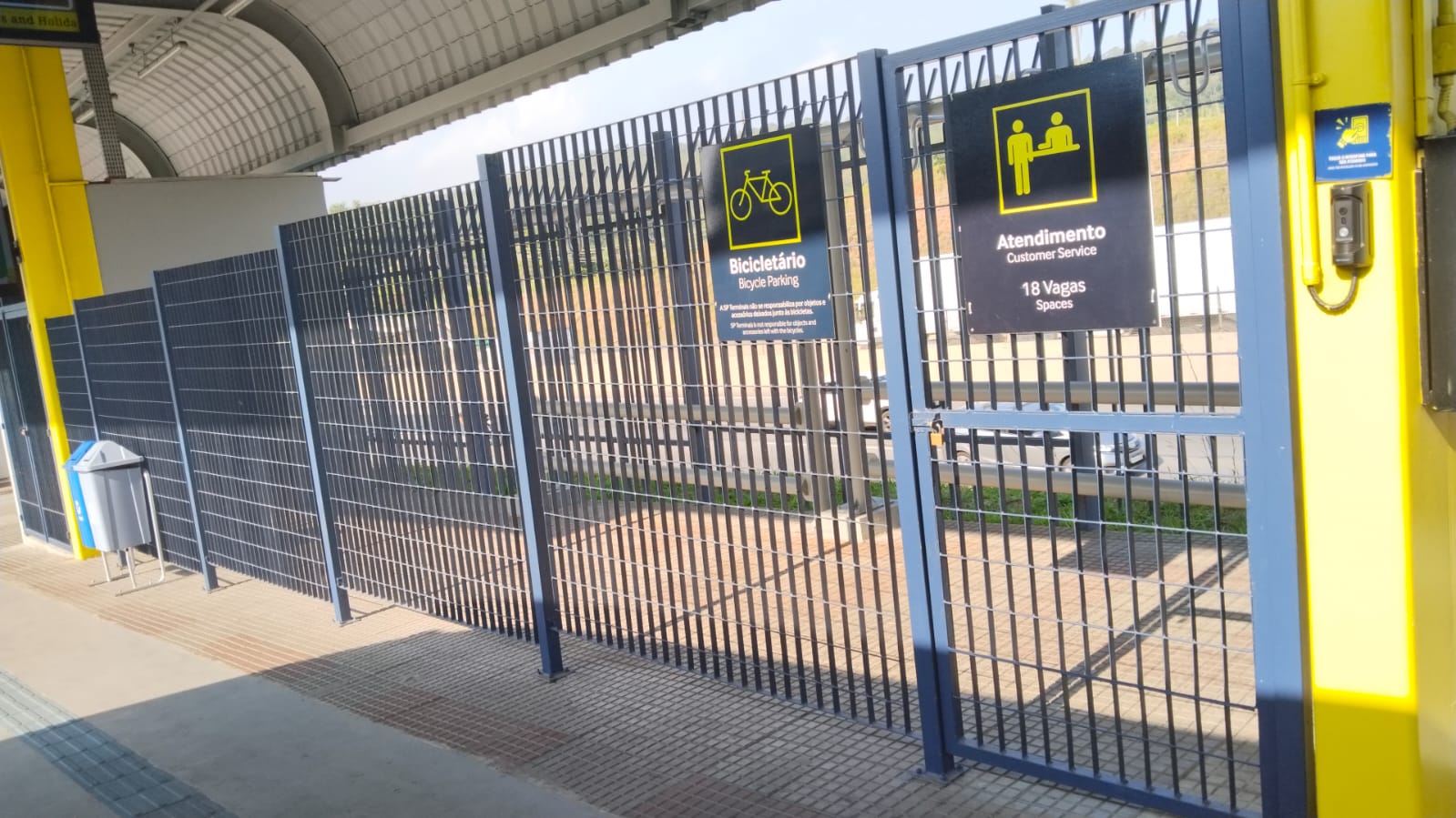 Foto do bicicletário Terminal Jardim Britânia